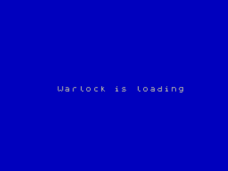 Warlock title screen for ZX Spectrum